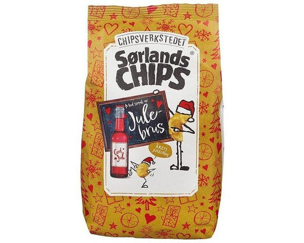 Exp.date sale | Sørlandschips Chipsverkstedet Julebrus Limited Edition Christmas Flavor 180 grams