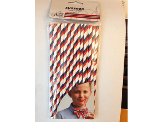 17 mai paper drinking straws 25 pack (Papp sugerør) Norwegian Foodstore