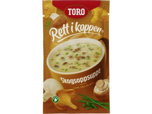 Toro Mushroom soup instant soup 28 grams (Rett i Koppen Skogsopp suppe) Norwegian Foodstore