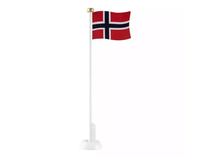 Table Flag Wood (Bordflagg i tre) 32 cm Norwegian Foodstore