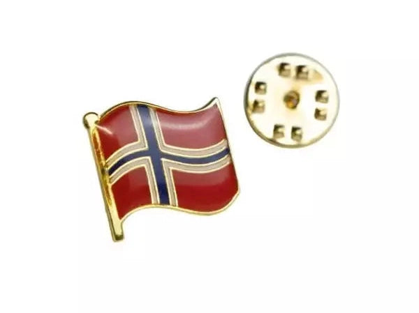 17 Mai pin wave flag 2 cm Norwegian Foodstore