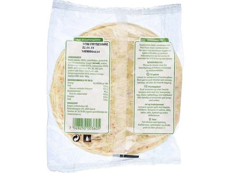 Glutenfree Lomper 6 pack 180 grams Norwegian Foodstore