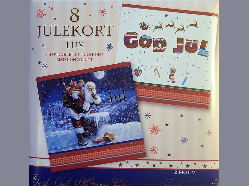 Christmas cards 8 pack (Julekort) Norwegian Foodstore