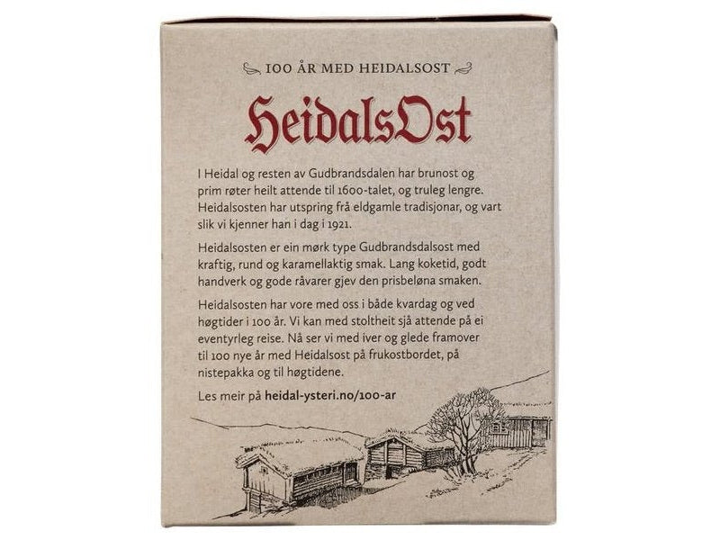 Heidal Brown Cheese 750 grams (Brunost) Norwegian Foodstore