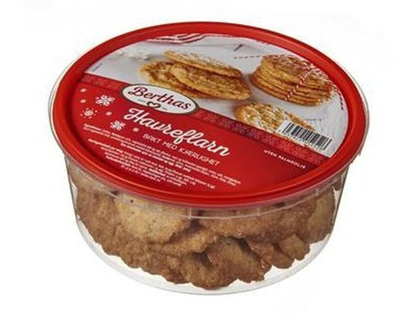 Berthas Havreflarn Oat cookies 300 grams Norwegian Foodstore