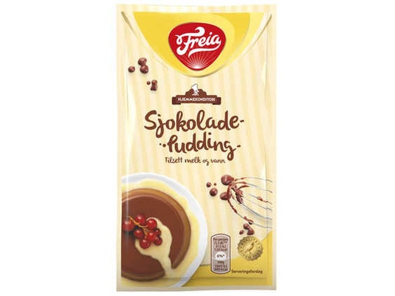 Freia Chocolate pudding (Sjokoladepudding) 113 grams Norwegian Foodstore