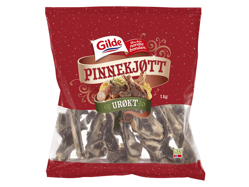 Gilde Pinnekjøtt salted / non-smoked cured lamb (Urøkt) 1 kg Norwegian Foodstore