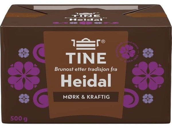 Heidal Brown Cheese 500 grams (Brunost) Norwegian Foodstore