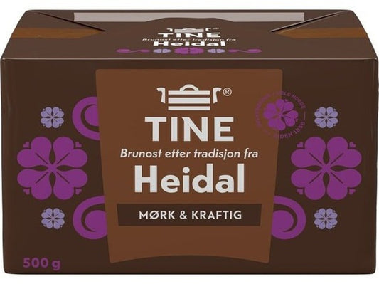 Heidal Brown Cheese 500 grams (Brunost) Norwegian Foodstore