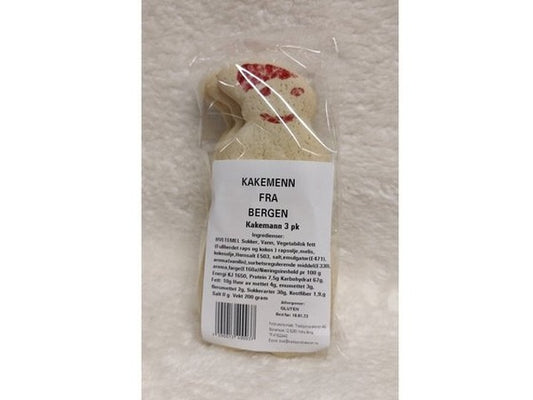 Cookie Figures from Bergen (kakemenn fra Bergen) 3 pack  200 grams Norwegian Foodstore