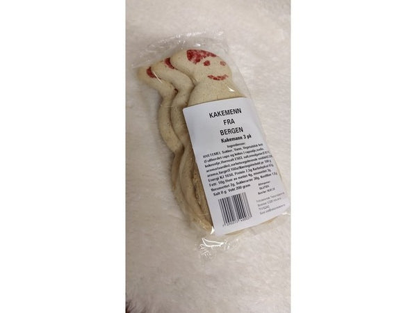 Cookie Figures from Bergen (kakemenn fra Bergen) 3 pack 200 grams Norwegian Foodstore
