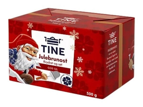 Christmas Brunost 500 grams (Julebrunost) Norwegian Foodstore