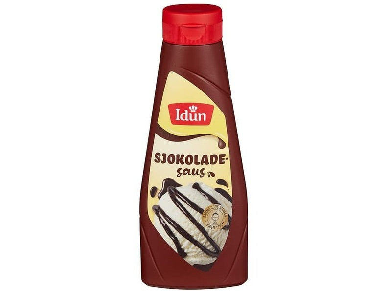 Idun Chocolate sauce (sjokoladesaus) 360 grams Norwegian Foodstore