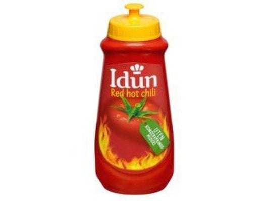 Idun Red Hot Chilli Ketchup 530 grams Norwegian Foodstore