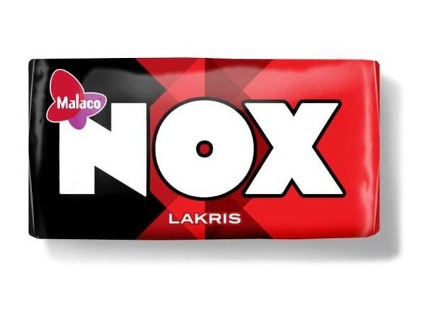 Malaco NOX Caramel Licorice 2 piece 14.5g Norwegian Foodstore