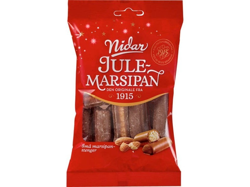 Nidar Marzipan sticks small 150 grams (Småstenger) Norwegian Foodstore
