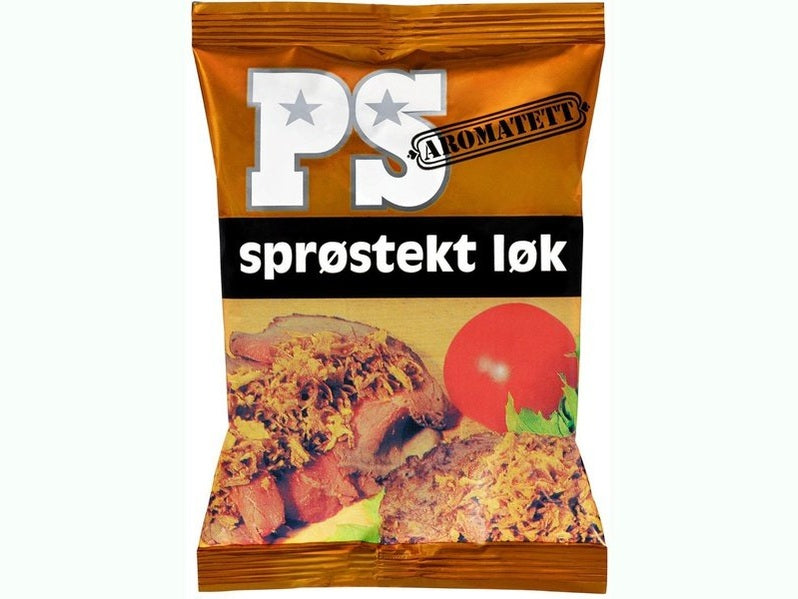 PS Sprøstekt Løk - Fried Onion 100 grams Norwegian Foodstore