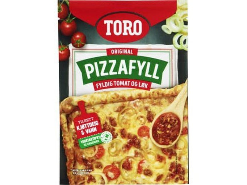 Toro Pizza Topping with Tomato and Onion (Pizzafyll med Tomat og Løk) 55 grams Norwegian Foodstore