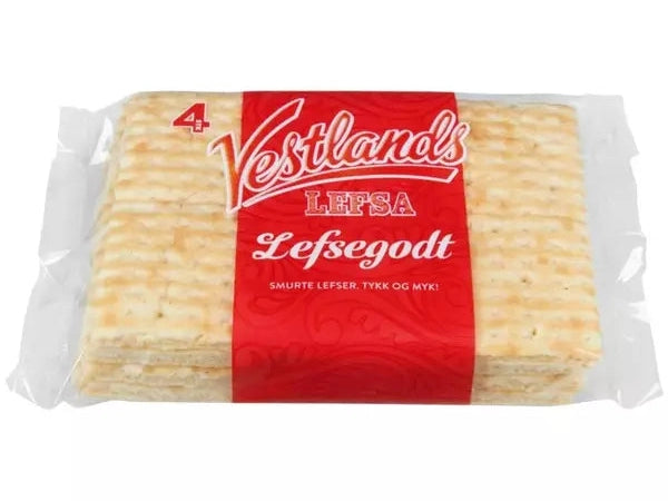 Vestlandslefsa Lefsegodt pastry w/buttercream 240 gram (2-pack) Norwegian Foodstore