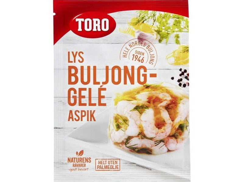 Toro Broth Aspik (Lys buljong gele) 22 grams Norwegian Foodstore