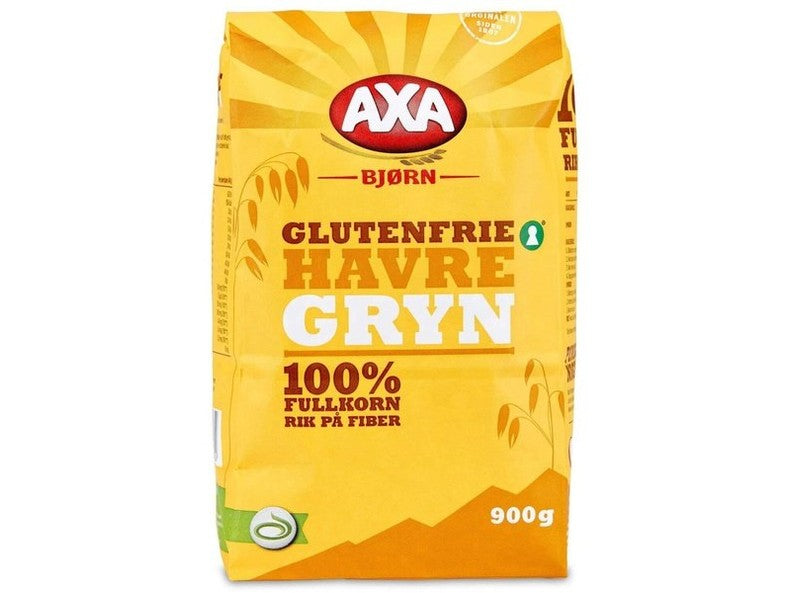 Axa Glutenfree Oats (Glutenfri Havregryn) 1 kg Norwegian Foodstore
