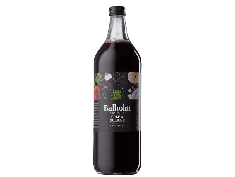 Balholm apple & blackcurrant juice (Eple og solbær fruktmost) 1 liter Norwegian Foodstore