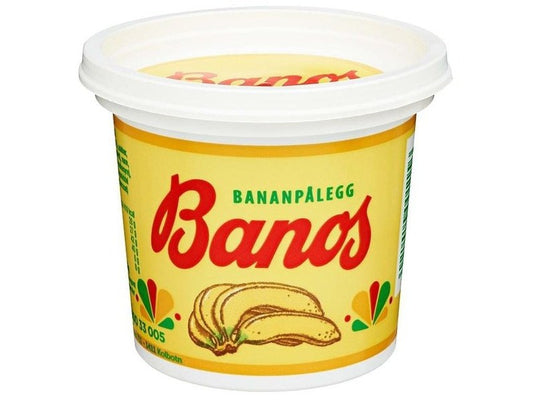 Banos banana spread (Banan pålegg) 240 grams Norwegian Foodstore