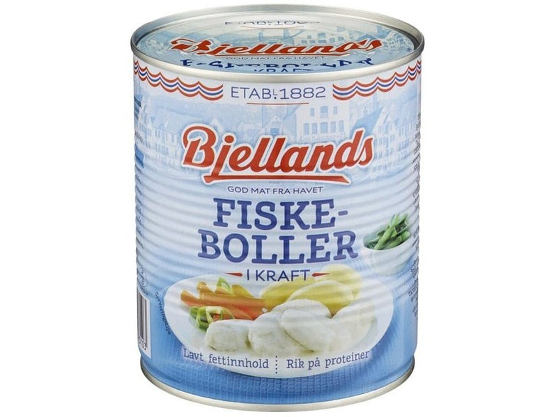 Bjellands Fishballs 550 gram (Fiskeboller) Norwegian Foodstore