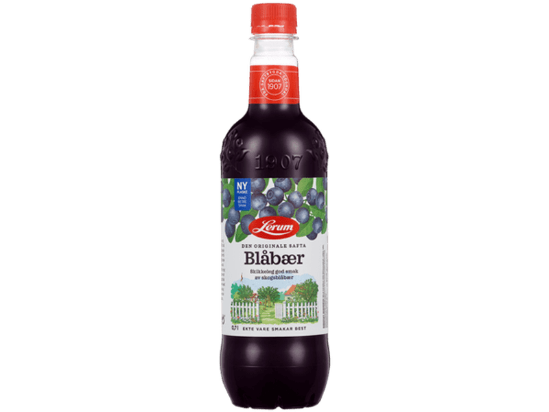 Lerum Blueberry saft 7 dl concentrate (Blåbærsaft) Norwegian Foodstore