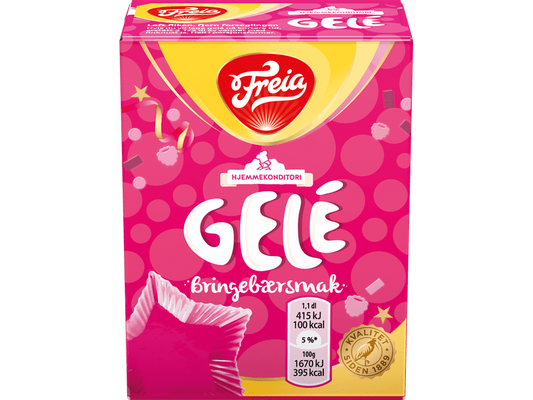 Freia Raspberry Jelly powder (Bringebær Gele pulver) 125 gram Norwegian Foodstore