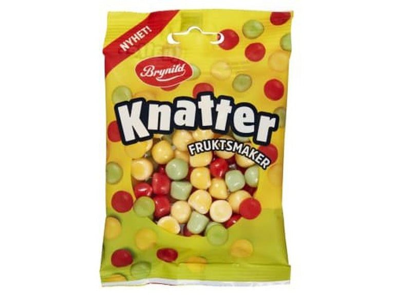 Brynild Knatter Fruits 80 gram (Fruktsmak) Norwegian Foodstore