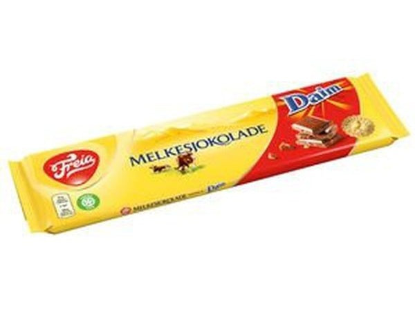 Freia Milk Chocolate Daim 200 grams (Melkesjokolade) Norwegian Foodstore