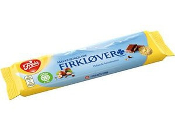 Freia Milk chocolate with hazelnuts 60 grams (Firkløver) Norwegian Foodstore