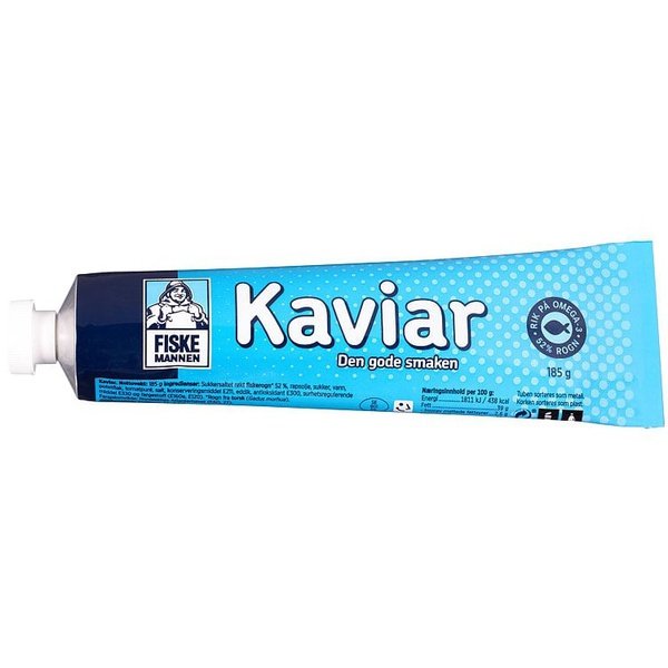 Fiskemannen Smoked Cod Roe (Norwegian Kaviar) 185 gram Norwegian Foodstore
