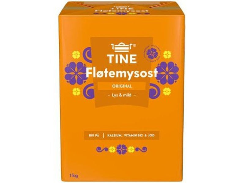 Tine Brown cheese 1 kg (Brunost - Fløtemysost) Norwegian Foodstore