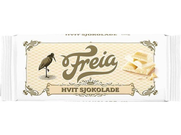 Freia White chocolate 100 grams (Hvit sjokolade) Norwegian Foodstore