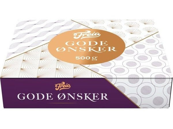 Freia Best wishes mixed chocolates 500 gram (Gode ønsker konfekt) Norwegian Foodstore