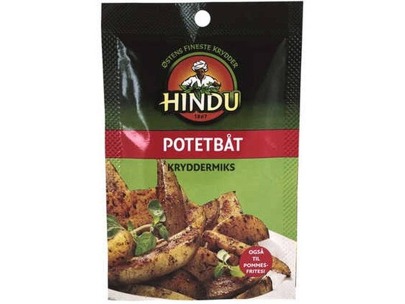 Hindu Spice mix for Potato wedges (kryddermix for potetbåter) 10 grams Norwegian Foodstore