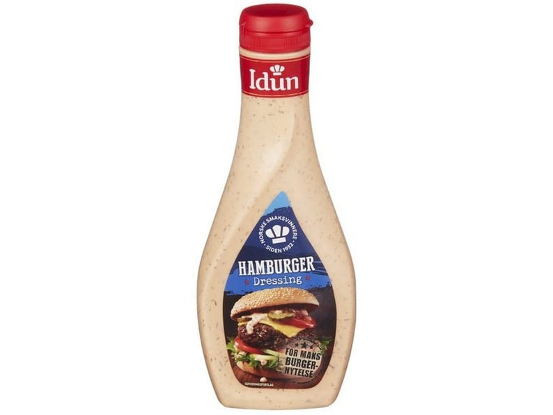 Idun Hamburger Dressing 470 grams Norwegian Foodstore