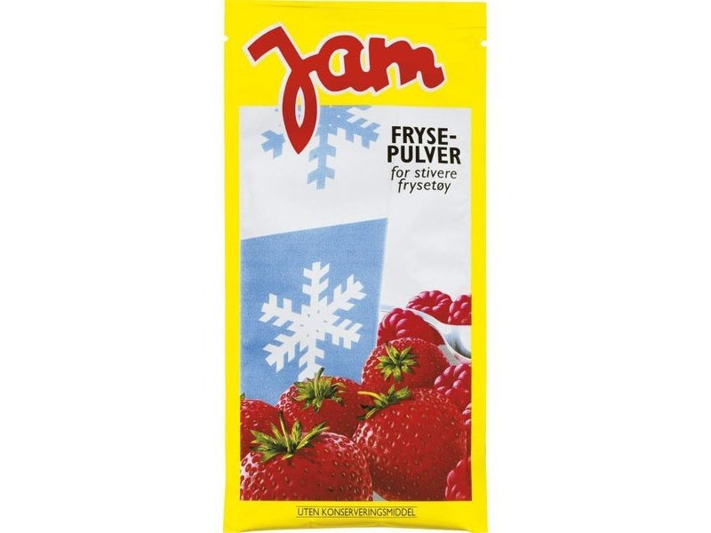 Jam freeze powder (frysepulver) 45 grams Norwegian Foodstore