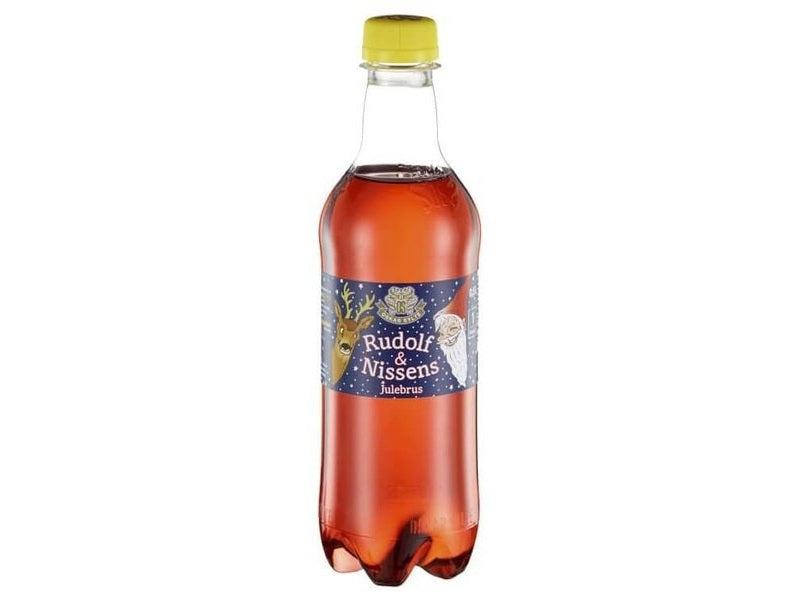 Christmas Soda 0,5 liter (Rudolf og Nissen Julebrus) Norwegian Foodstore