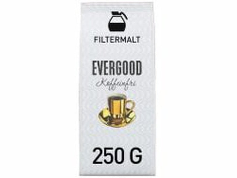 Evergood filter ground coffee (decaffeinated) 250 gram Norwegian Foodstore