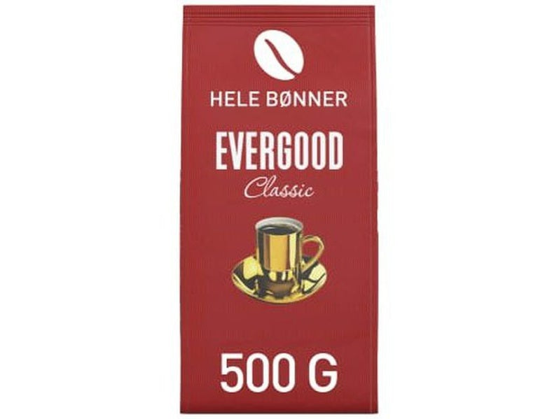 Evergood coffee beans 500 gram Norwegian Foodstore