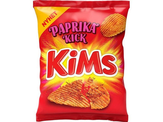 Kims potatochips paprika 250 gram Norwegian Foodstore