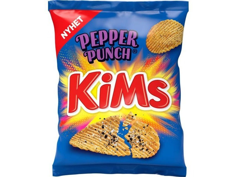 Kims potatochips Pepper punch 200 grams Norwegian Foodstore