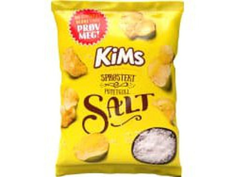 Kims potatochips Salt crunch 200 grams Norwegian Foodstore