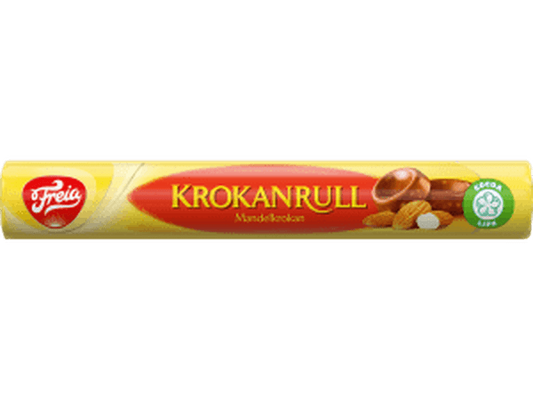 Freia Krokanrull milk chocolate 71 gram Norwegian Foodstore
