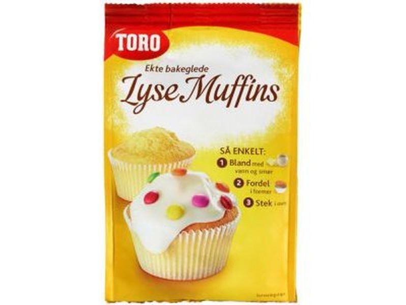Toro vanilla muffins mix 331 grams (Lyse muffins) Norwegian Foodstore