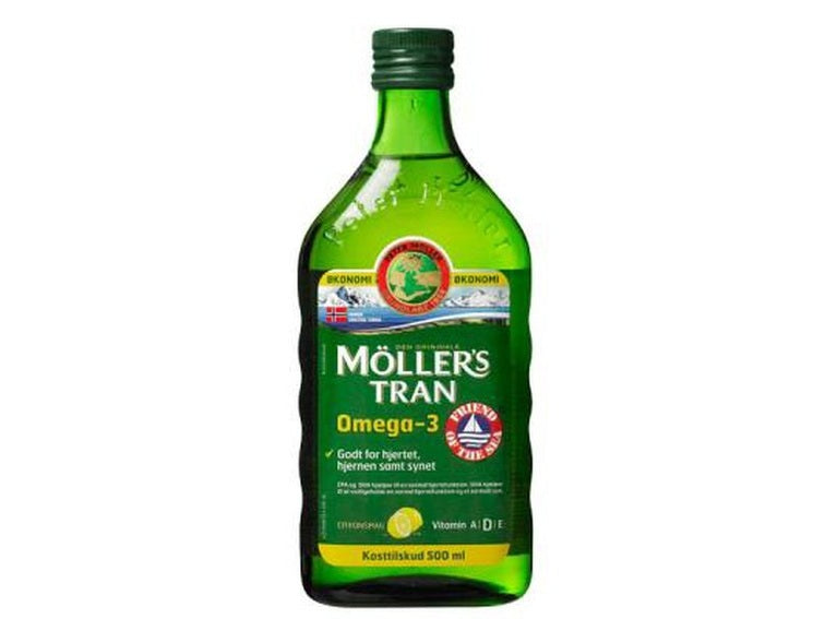 Møllers cod liver oil lemon flavour 500ml (Tran sitronsmak) Norwegian Foodstore