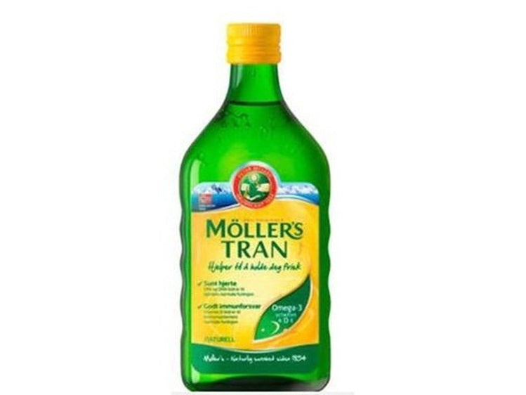 Møllers cod liver oil natural flavour 250ml (Tran naturell) Norwegian Foodstore
